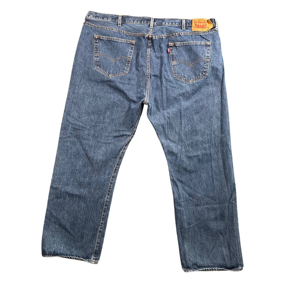 Levi's 501 Original Fit‎ Jeans Mens 50x32 (Measures 50x30) Blue Straight Leg